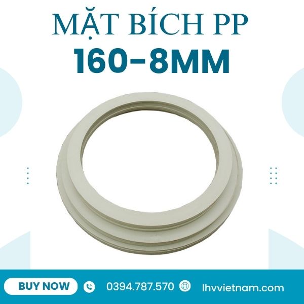 mặt bích nhựa pp 160-8mm