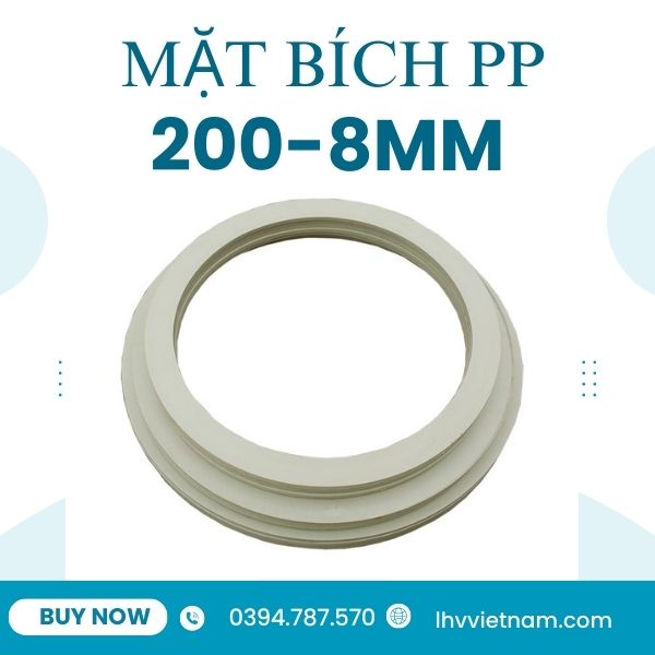 MẶT BÍCH NHỰA PP 200-8MM